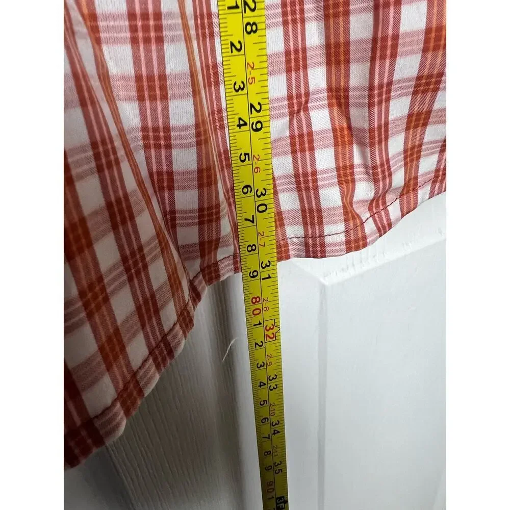 The North Face Short Sleeve Button Down Shirt Size Medium Zipper Pocket